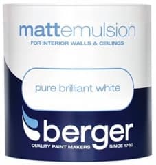 Berger Satin Brilliant White 2.5Ltr 1
