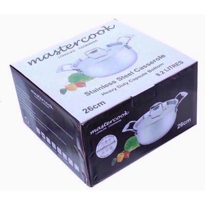 SOV Mastercook 26cm Stainless Steel Casserole