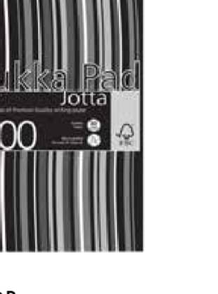 A5 Polyprop Jotta Pad Black Stripes