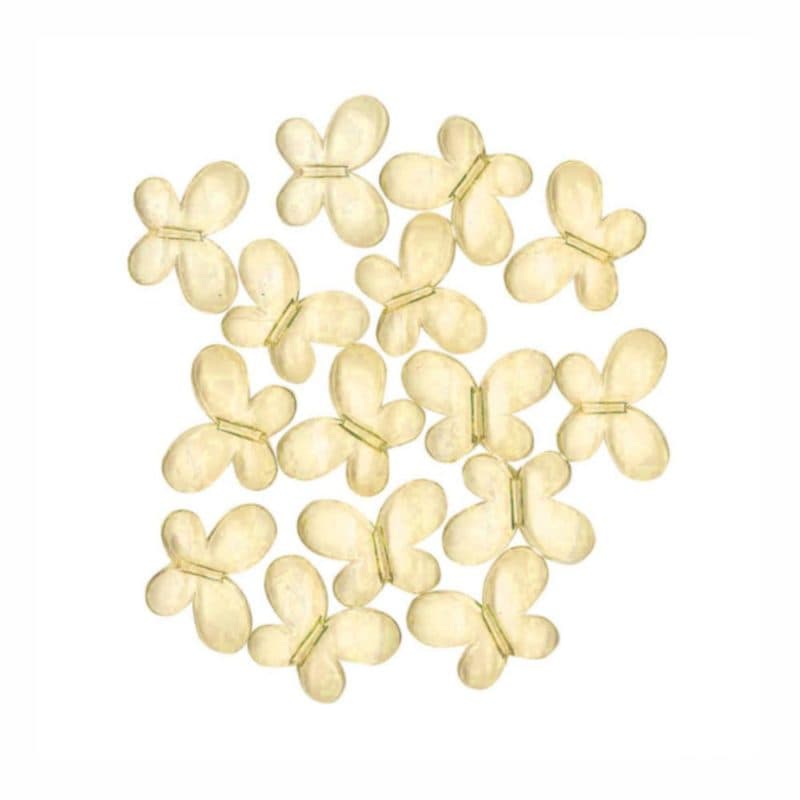 Confetti : Gems Butterflies Yellow 28g.