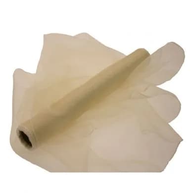 40cm x 9m Cream Organza Roll (6)