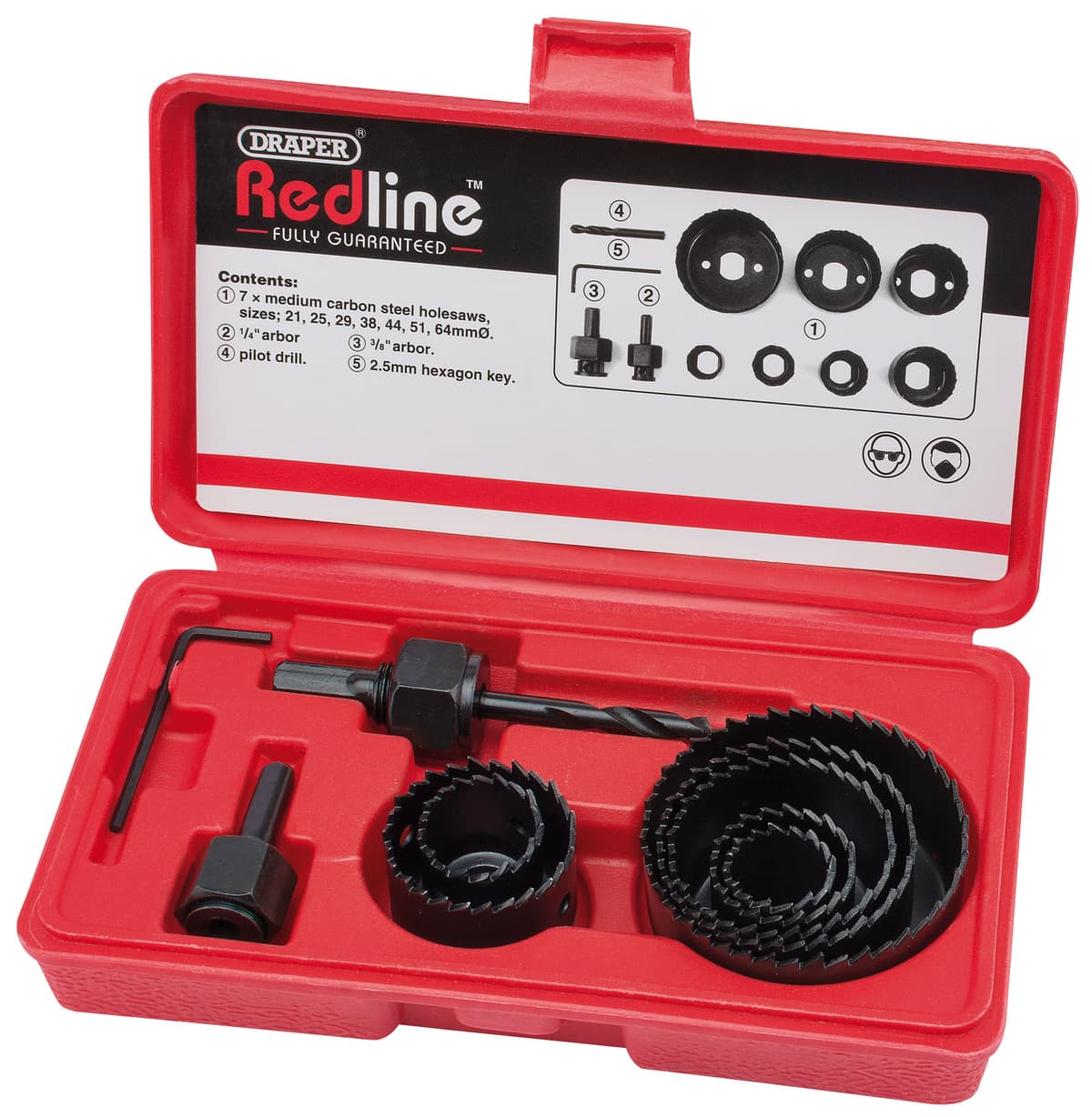 Draper 11 Piece Holesaw Kit
