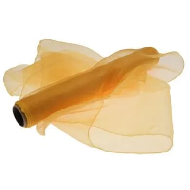 40cm x 9m Golden Yellow Organza Roll