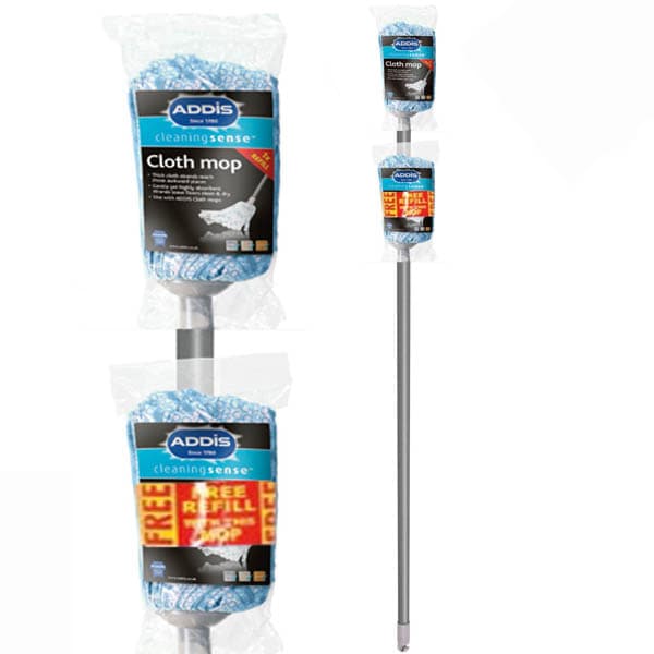 Addis Strippy Cloth Mop & Free Refill