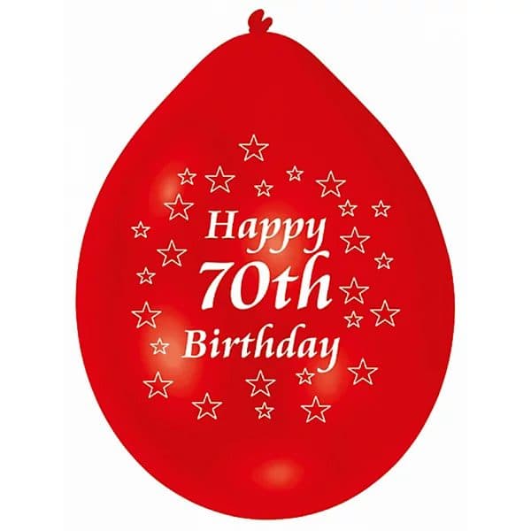 Happy 70th B'Day Minipax Balloon