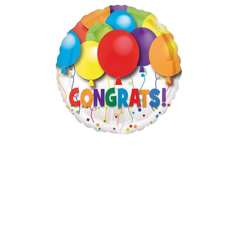 Bold Congratulations Foil Balloon - Standard
