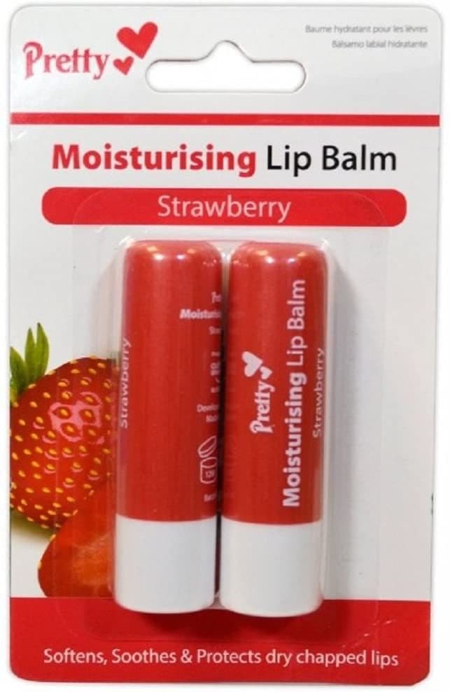 2 Pack Strawberry Lip Balm