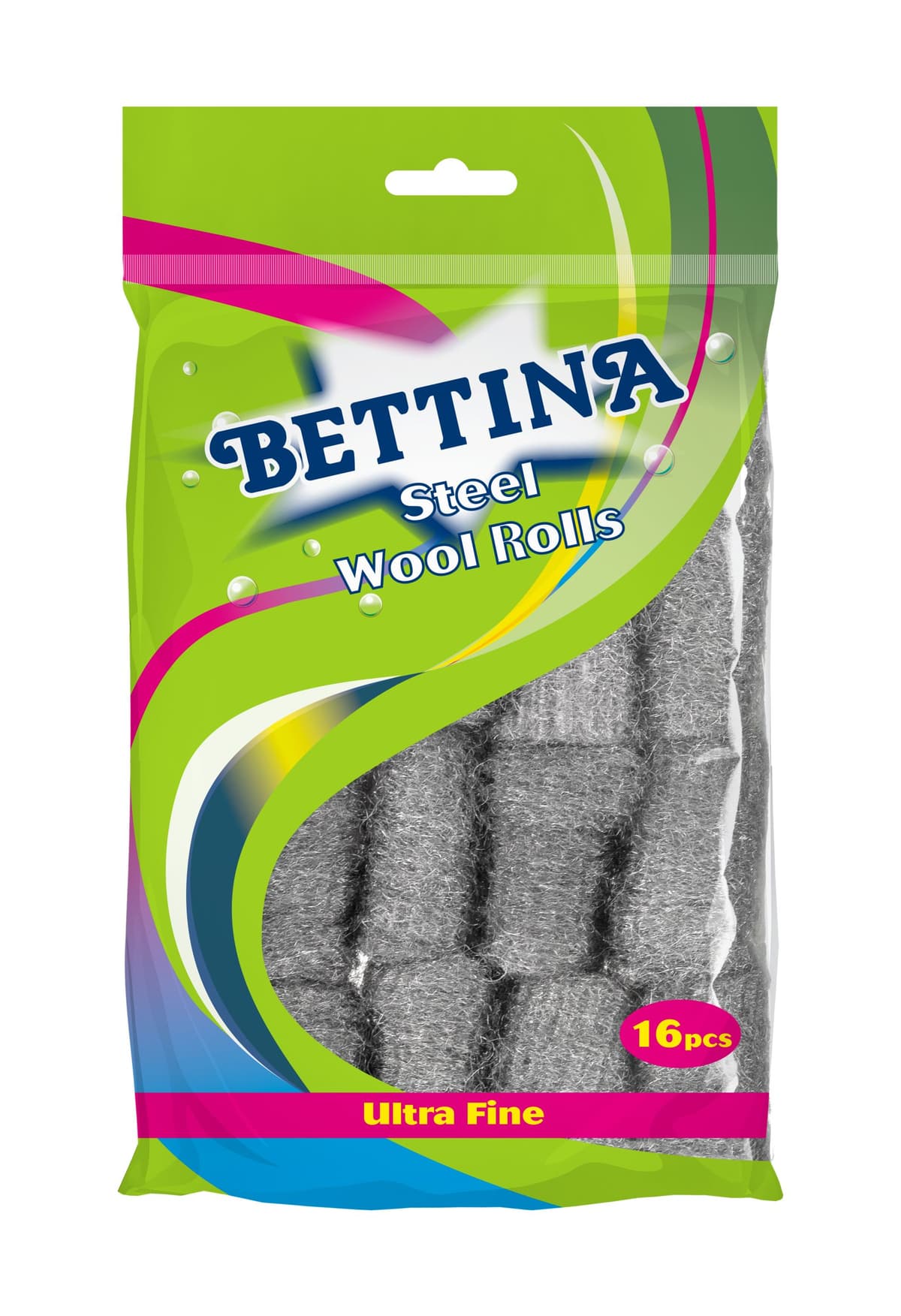 Bettina 16pc Steel Wool Rolls