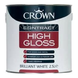 Crown High Gloss Brilliant White 2.5 Ltr. 1