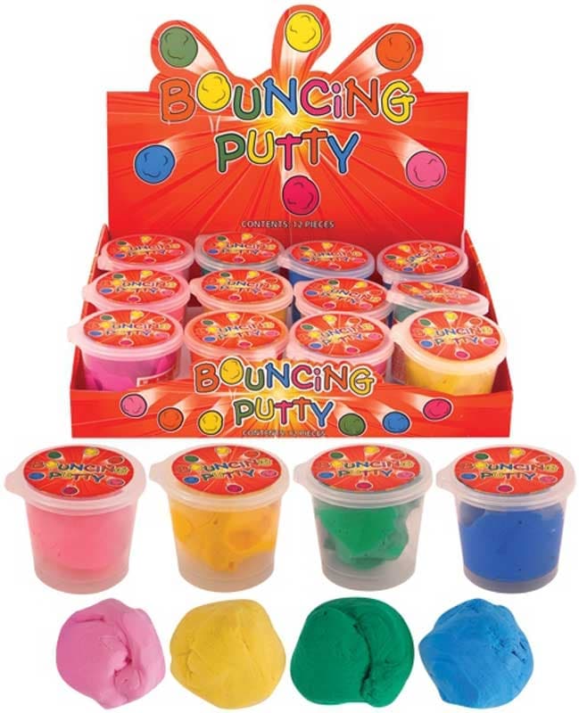 Putty Bouncing Tub 6.5cmx6 Asstd. Colours