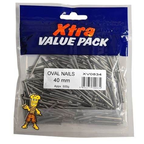 40mm Oval Nails Extra Val (450g)