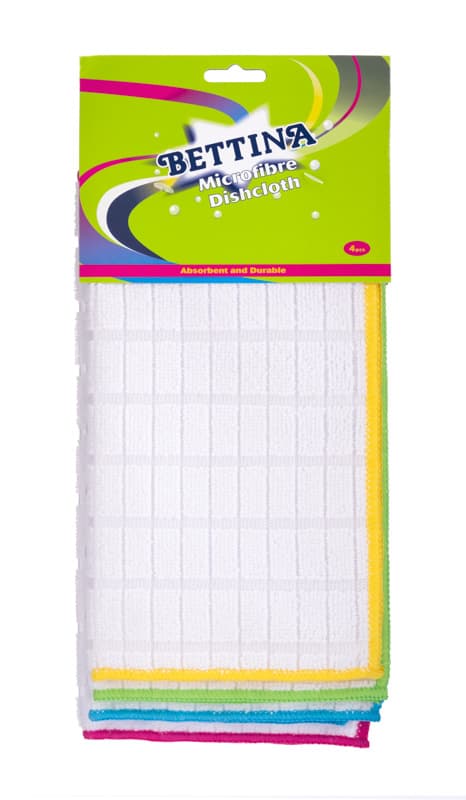 Bettina 4pc Microfibre Dish Cloth