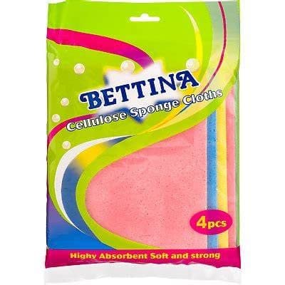 Bettina 4pc Cellulose Sponge Cloths