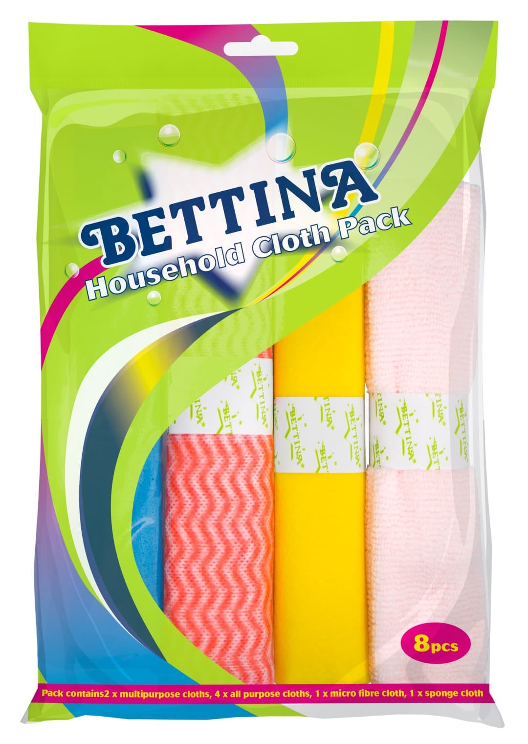 Bettina 8pc Household Cloth Pack