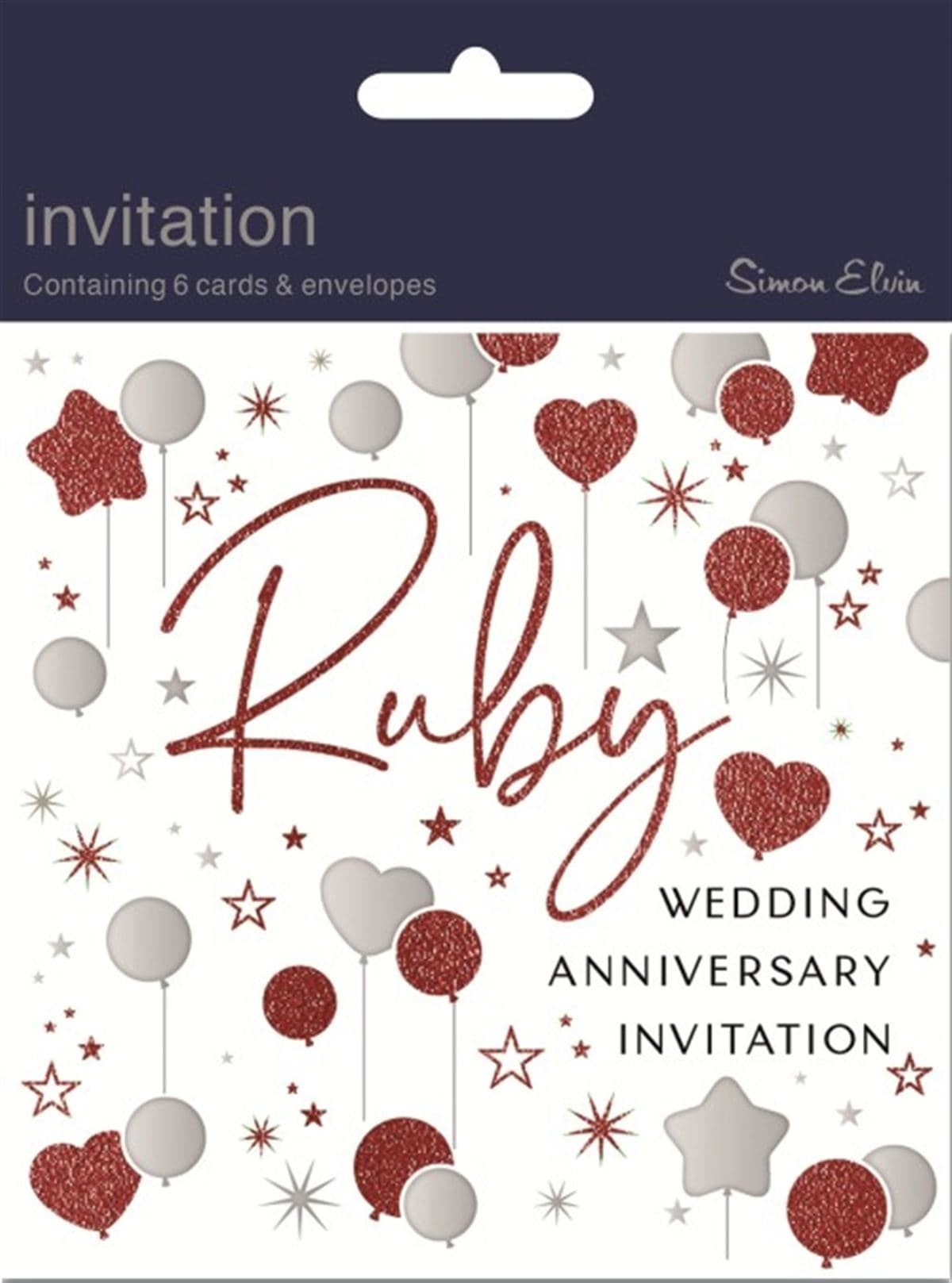 SE  Ruby Wedding Invitation Foil