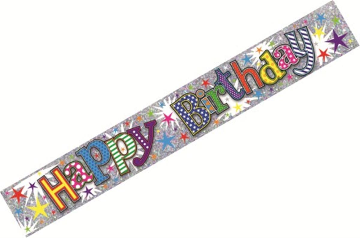 SE  Happy Bday Adult (holo) Wall Banners
