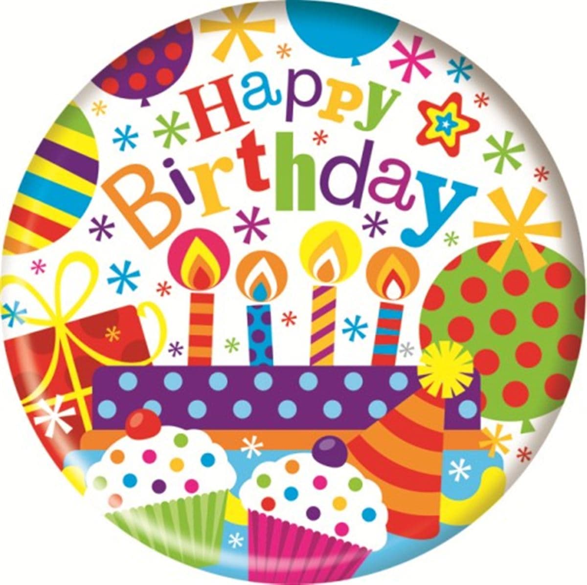 SE  Happy Bday Jumbo Badges