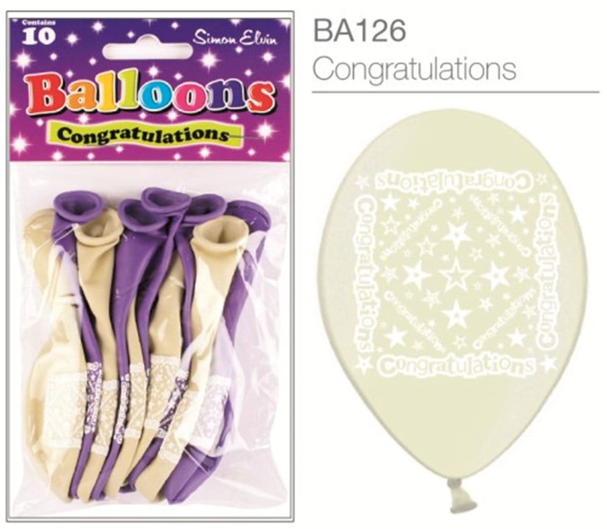 SE  Congratulations Printed Balloons