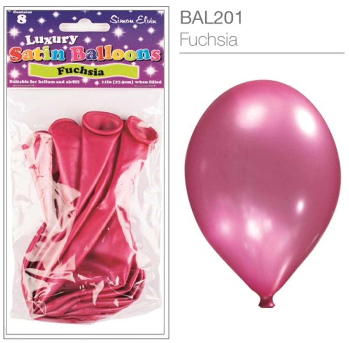SE  Satin  Fuchsia Luxury Satin Balloons