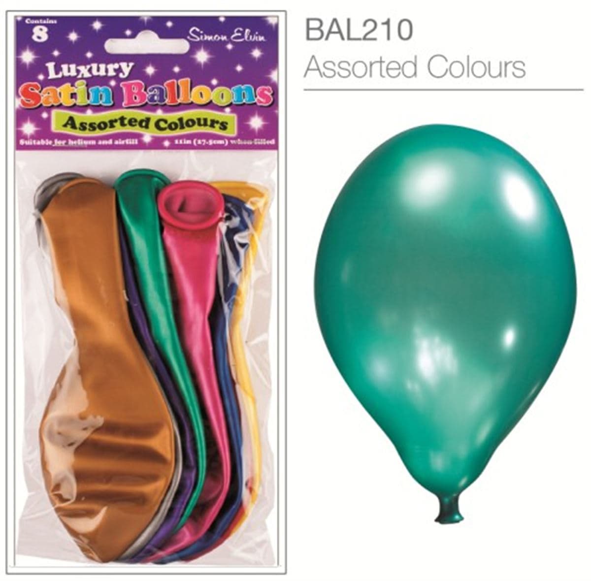 SE  Satin  Assorted Luxury Satin Balloons