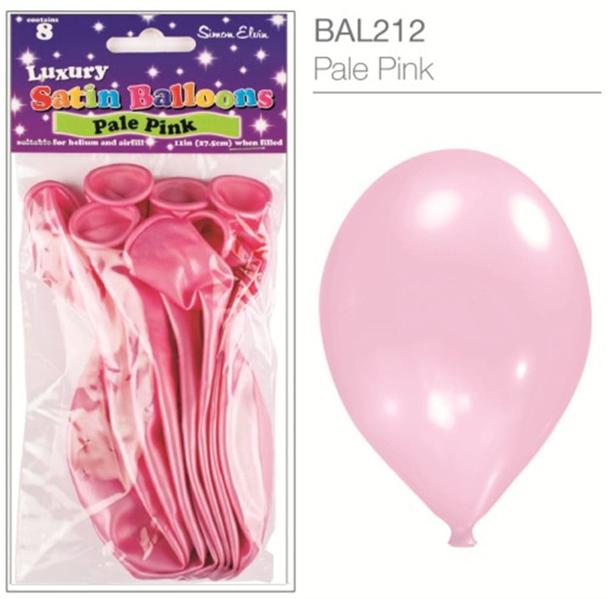 SE  Satin Pale Pink Luxury Satin Balloons