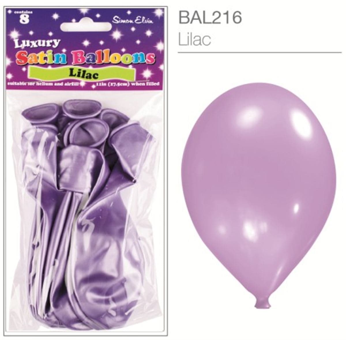 SE  Satin Lilac Luxury Satin Balloons