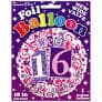 SE  Sweet 16 Foil Balloons