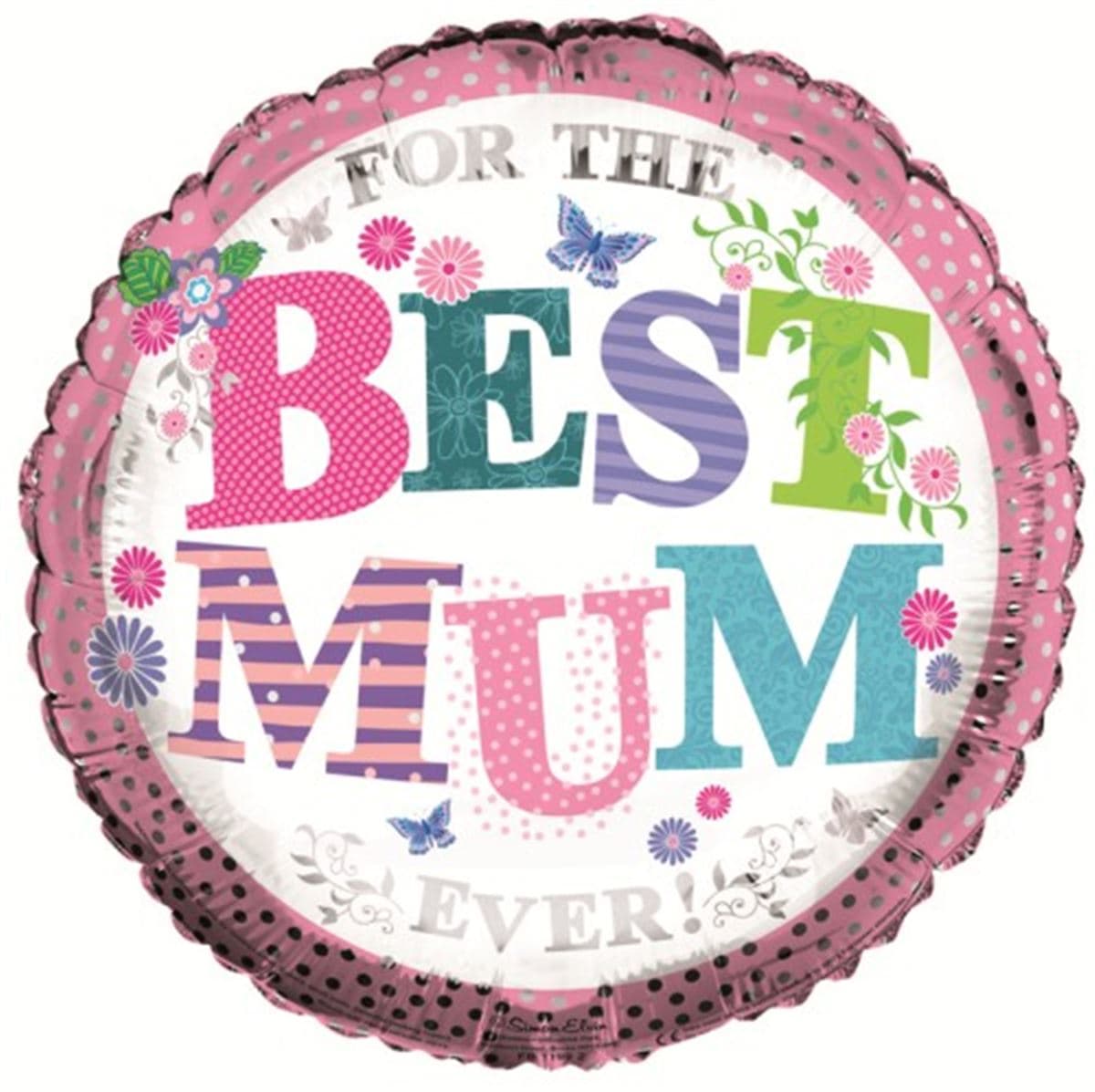 SE  Mum Square Foil Balloons