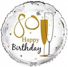 SE  Age 80 Unisex Foil Balloons
