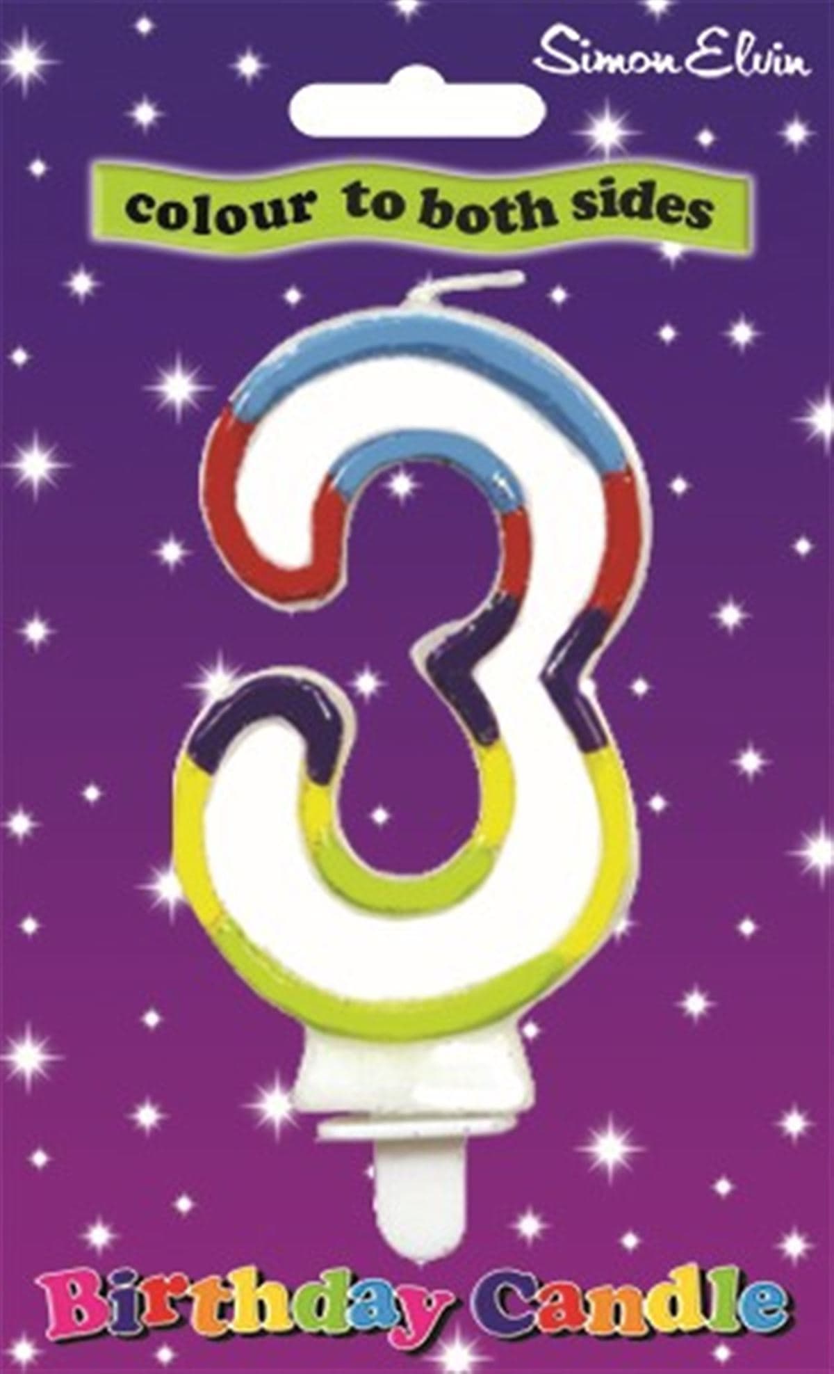 SE  Number 3 Number Candles