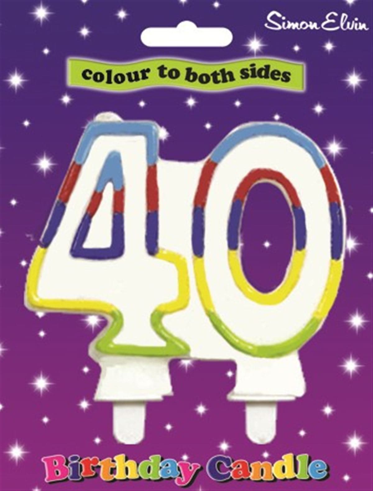 SE  Number 40 Milestone Age Candles