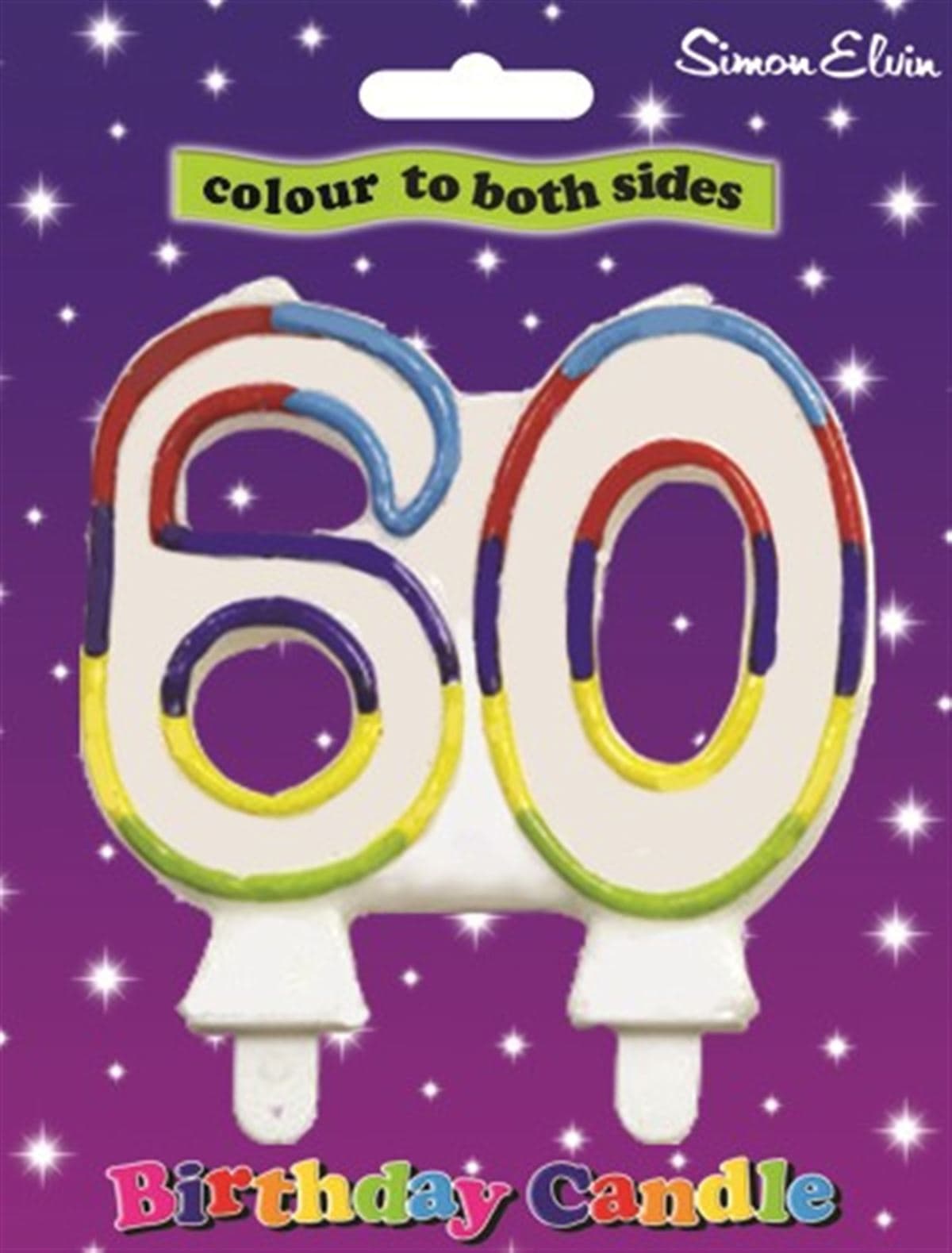 SE  Number 60 Milestone Age Candles