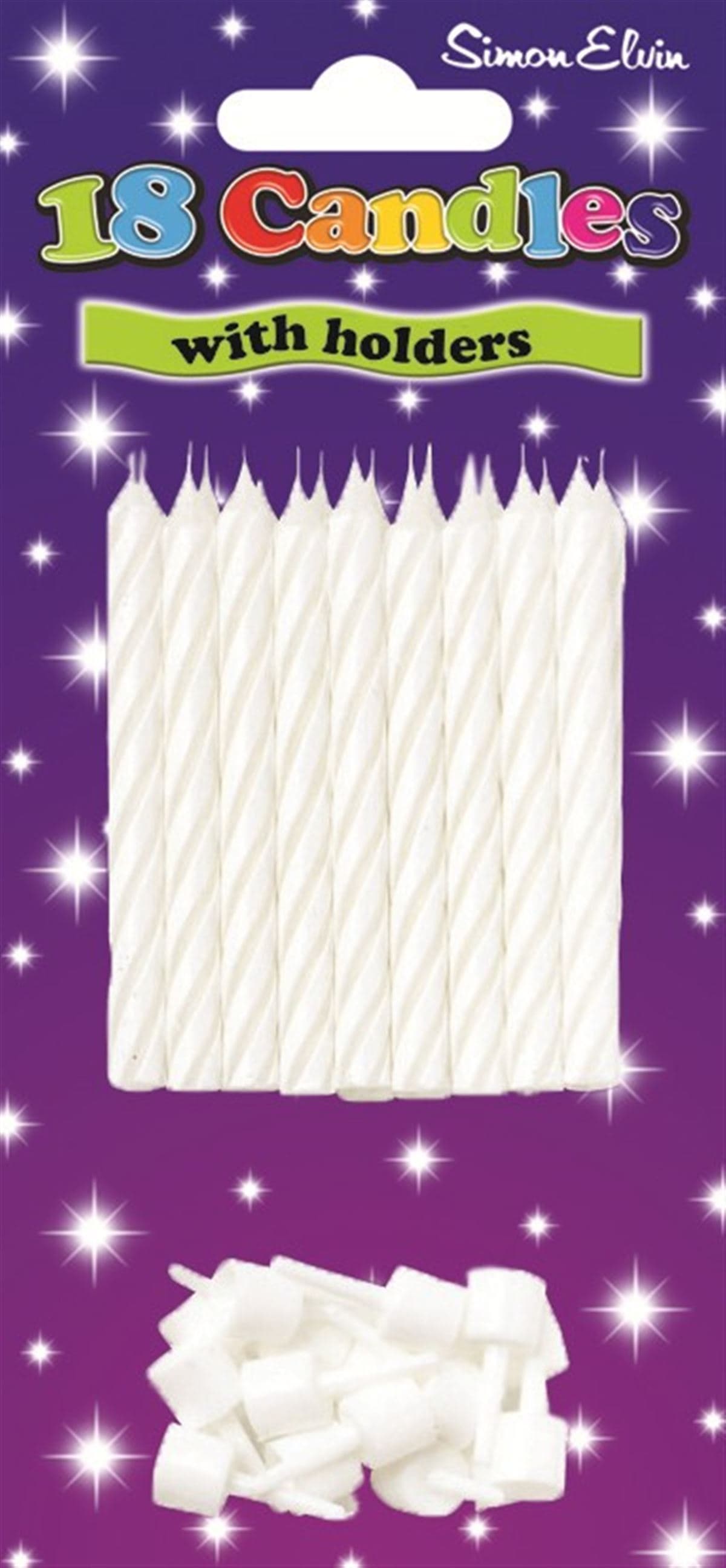 SE  White Spiral  Spiral Candles (18)