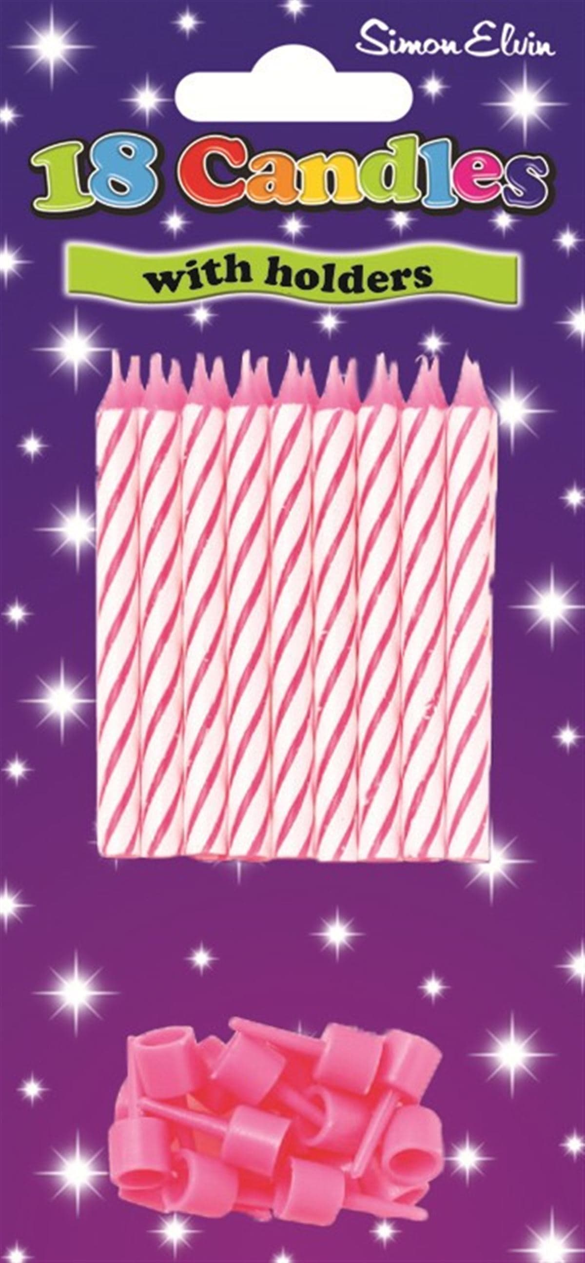 SE  Pink Spiral  Spiral Candles (18)