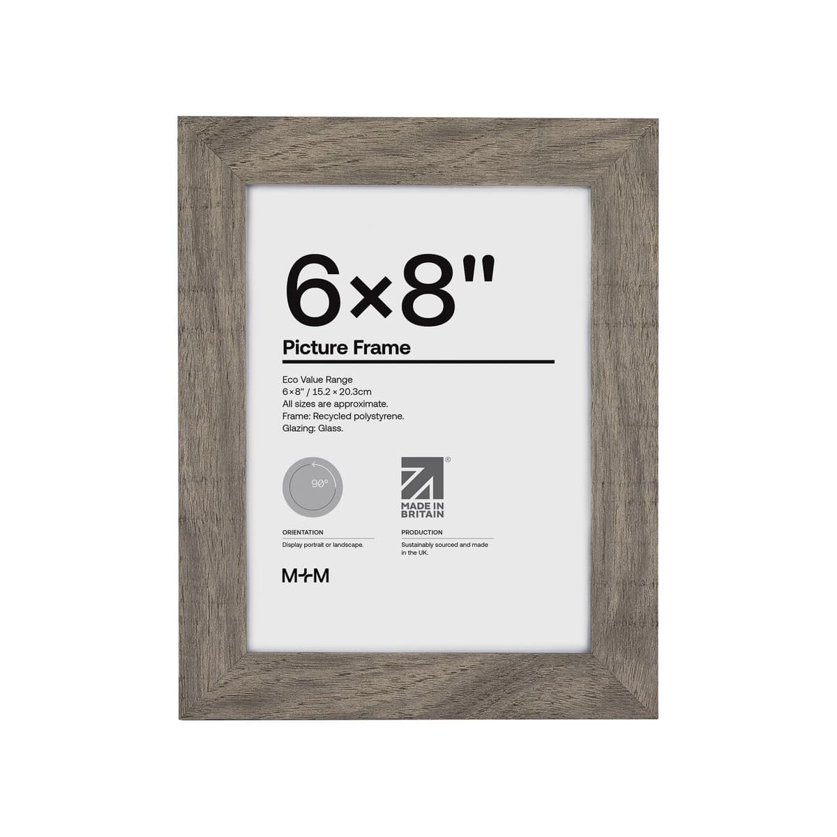 Frame 8 X 6 Cuban Grey