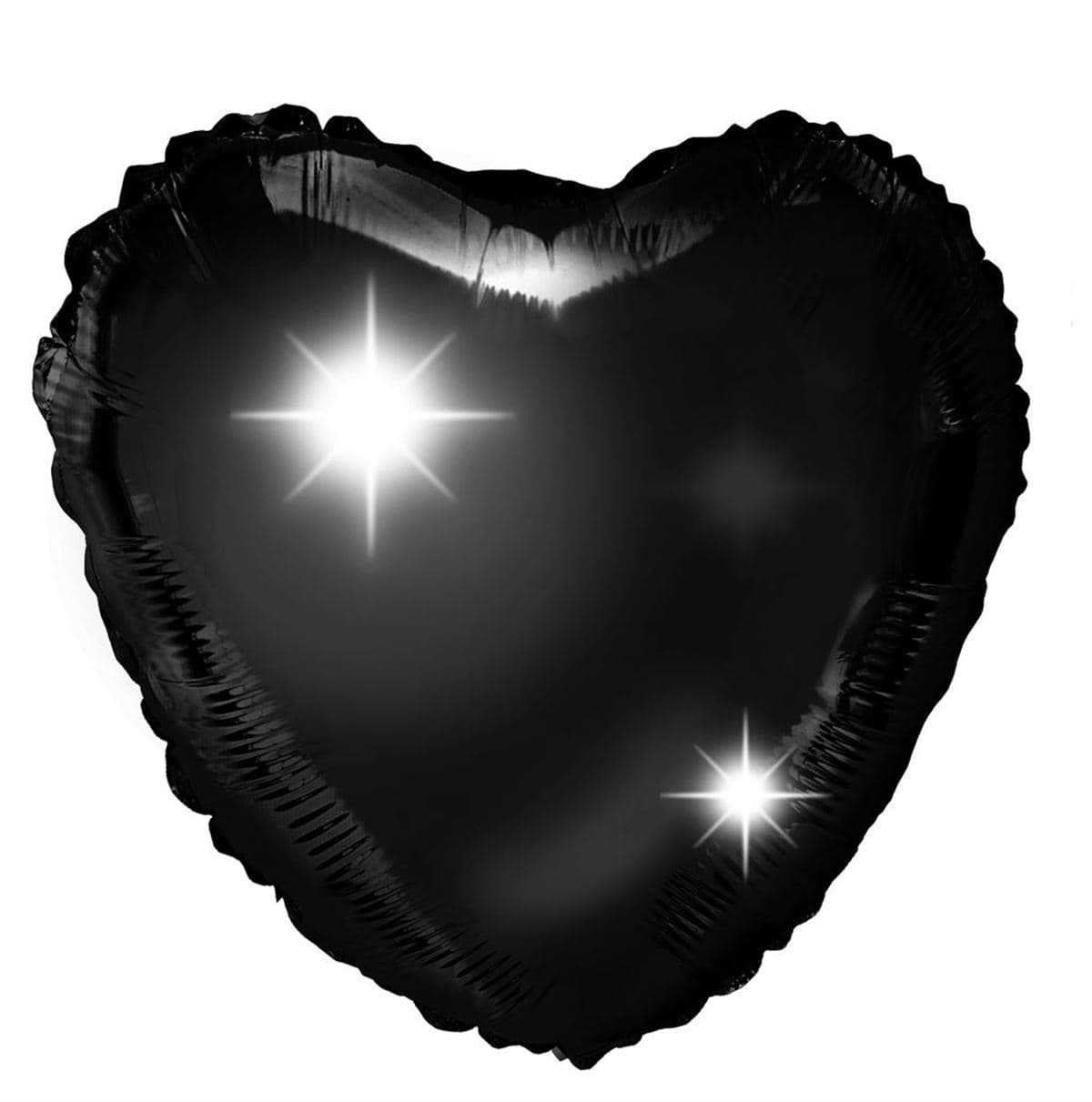 SE  Heart Black Foil Balloons