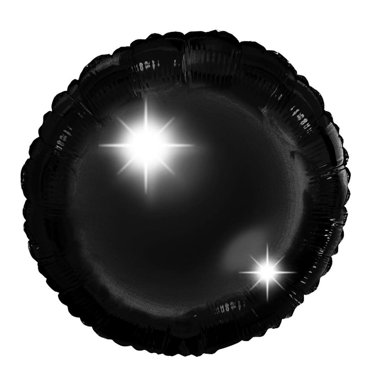 SE  Round Black Foil Balloons