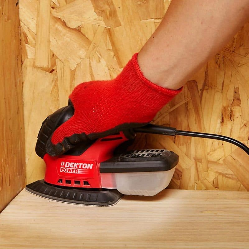 Dekton 5Pc Hook And Loop Detail Sanding Sheets 100Mmx140Mm/ Coarse - 60 Grit