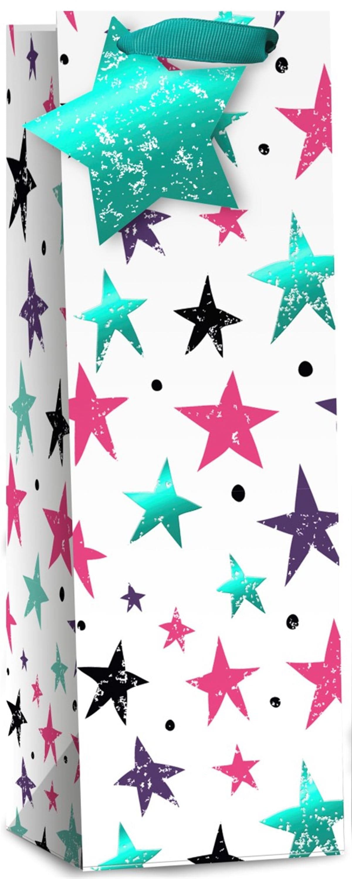 SE  Foil Or Glitter Bottle Bags Pk Of 6