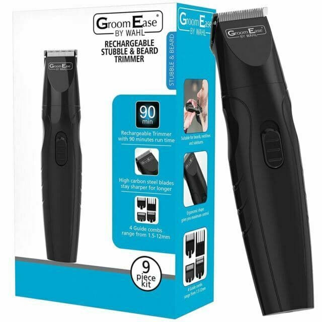 Wahl Groom Ease Stubble & Beard Trimmer Rechargeable (WA-9685-517)