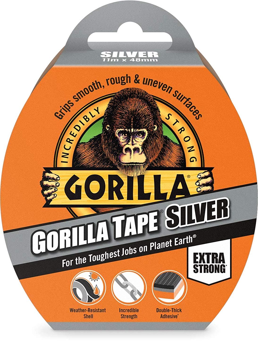 Gorilla Tape 11m Silver