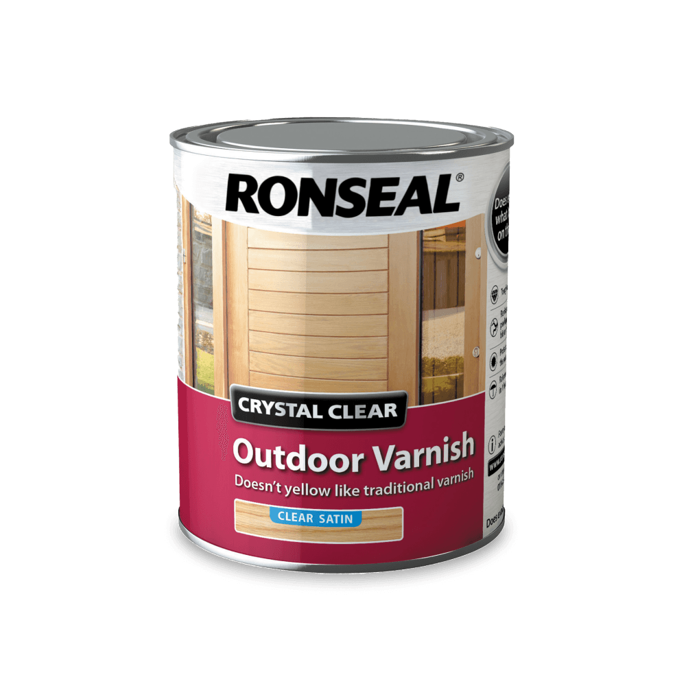 CRYSTAL CLEAR OUTDOOR VARNISH SATIN 2.5LT