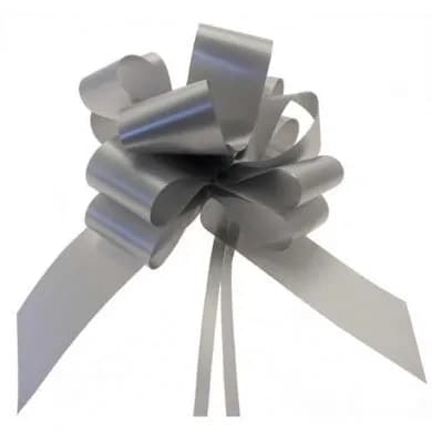 50Mm SILVER Pull Bow-2 Pk20