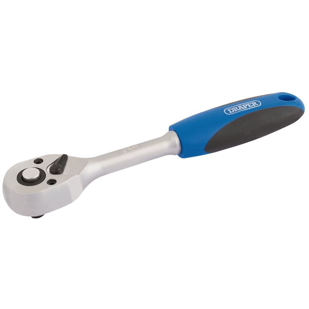 Draper 1/4" Sq. Dr. 72 Tooth Reversible Soft Grip Ratchets 16427