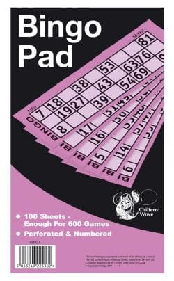 151  1600 BINGO TICKET PAD