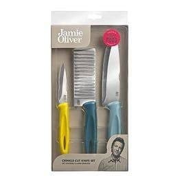 JO CRINKLE CUT KNIFE SET CREAM