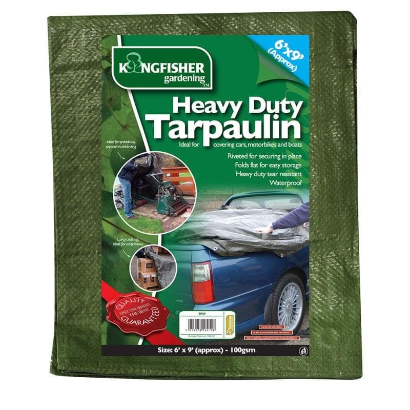 Heavy Duty Tarpaulin 1.8m(6ft)x2.7m(9ft) 100g