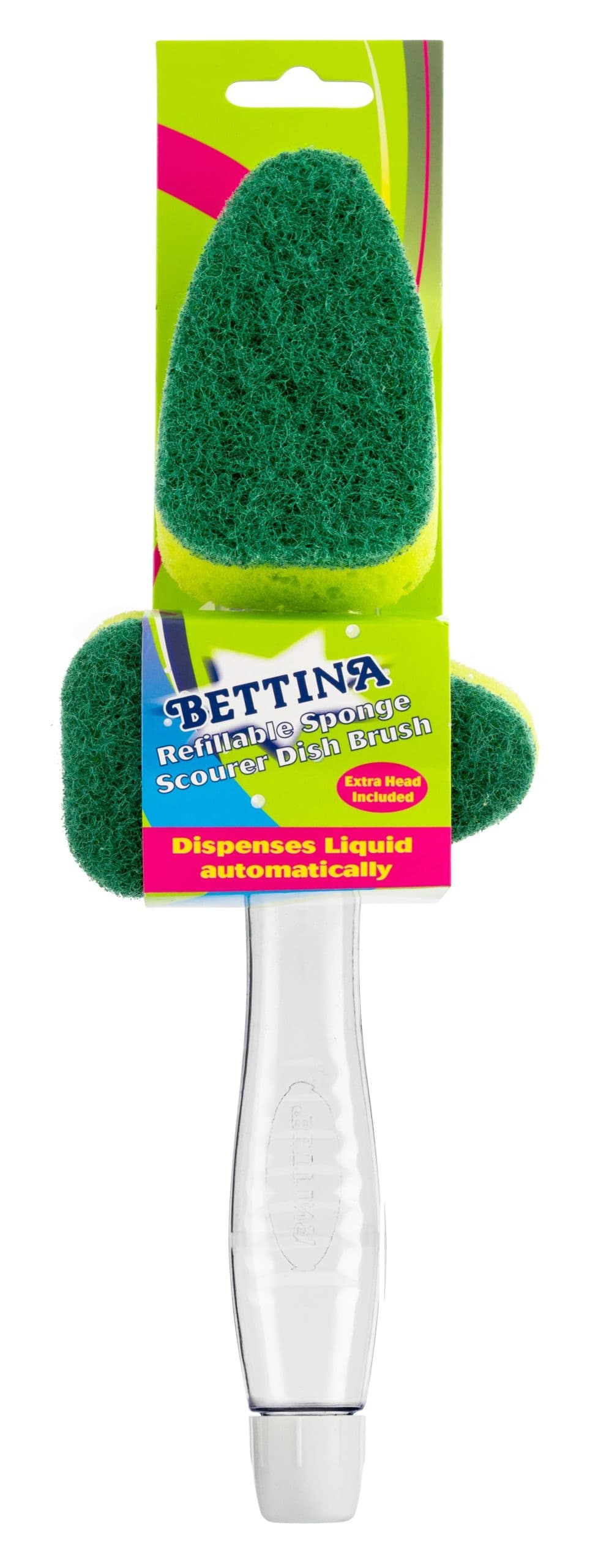 Bettina Refillable Dishbrush Scourer + 1 Head (b155)