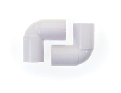 OVERFLOW 90DEG BEND 22mm PACK 2