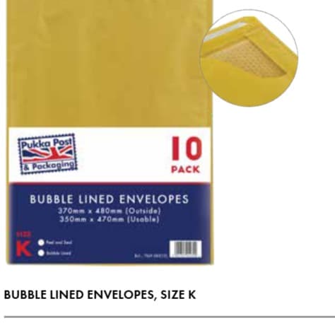 Pukkka-Pad   7069-ENV   (SIZE K)   GOLD